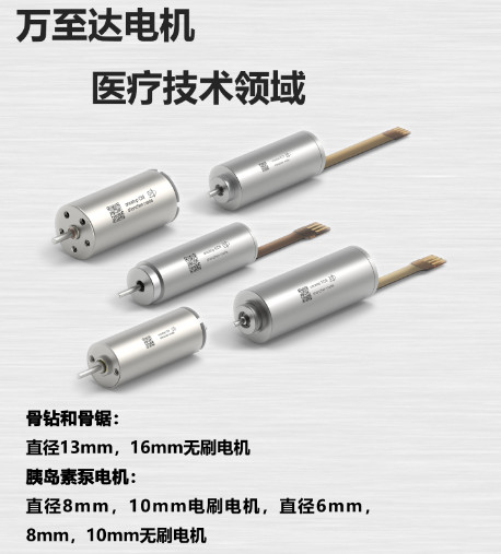 萬至達電機在醫(yī)療技術(shù)領(lǐng)域已能替代進口電機廠家
