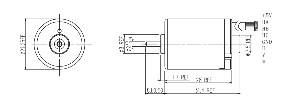 OT-2128無刷電機|卷發(fā)棒電機|電動工具馬達|電推子電機|微電機-萬至達電機