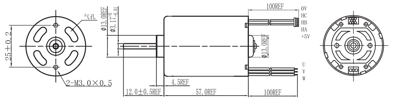 OT-EM3657無刷電機|電動工具電機|無刷電機參數(shù)|醫(yī)療器械電機-萬至達電機