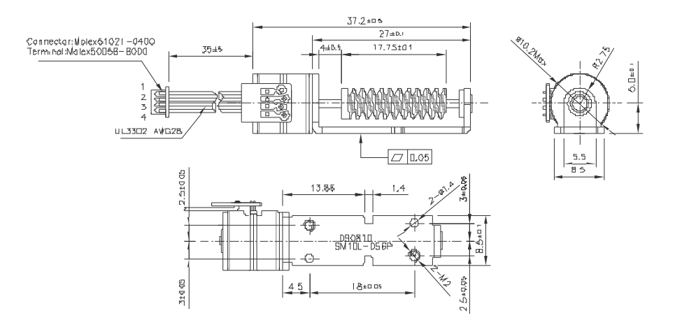 OT-SM10L-056P步進(jìn)電機(jī)|微型打印機(jī)電機(jī)|攝像機(jī)馬達(dá)|絲桿電機(jī)-萬(wàn)至達(dá)電機(jī)