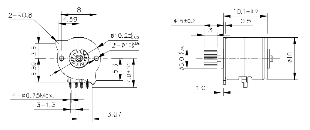 OT-SM10P-037步進電機|微型打印機電機|數(shù)碼攝像機電機|復印機電機-萬至達電機