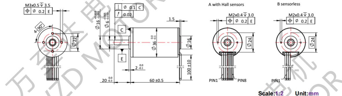 OT-ECS3660空心杯電機(jī)-萬(wàn)至達(dá)電機(jī)