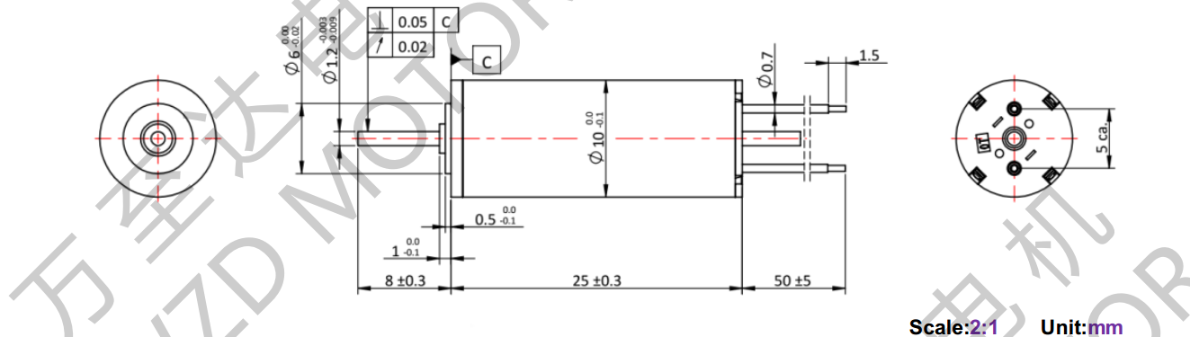 OT-CM1025空心杯電機-萬至達電機