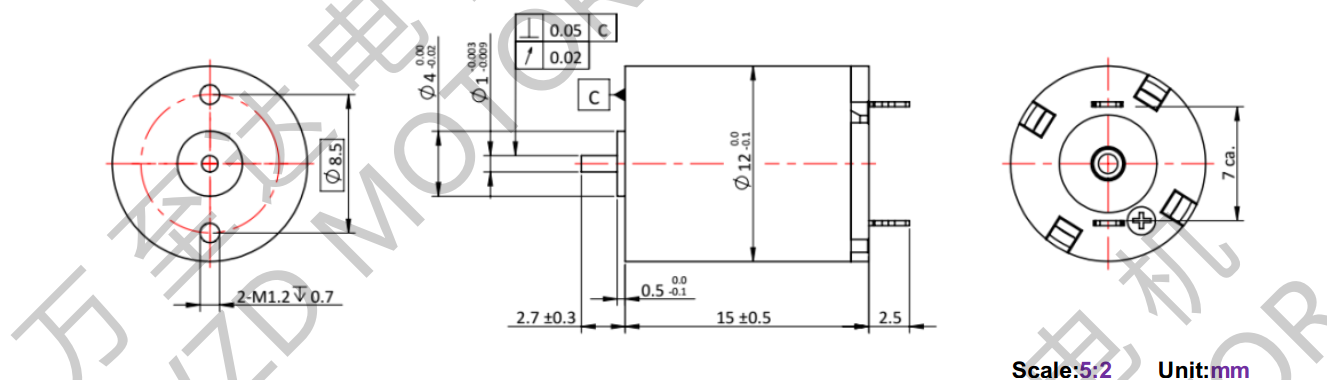 OT-CM1215空心杯電機(jī)-萬(wàn)至達(dá)電機(jī)