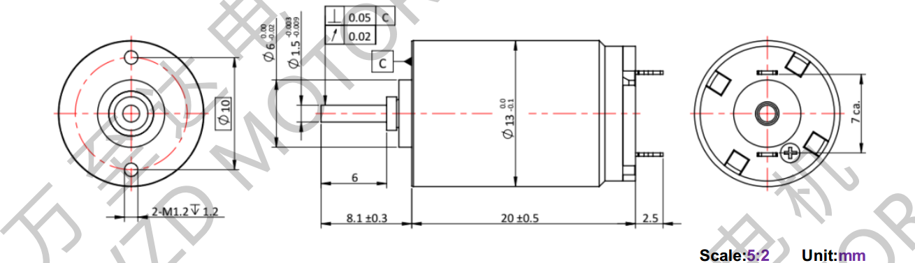 OT-CM1320空心杯電機(jī)-萬(wàn)至達(dá)電機(jī)