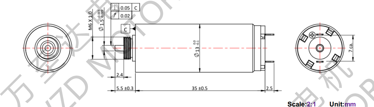 OT-CM1335空心杯電機(jī)-萬至達(dá)電機(jī)