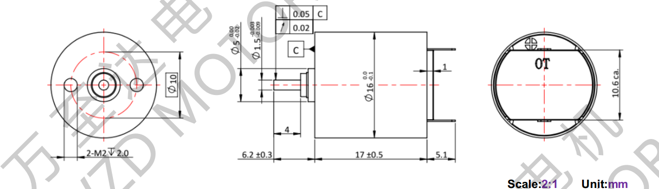 OT-CM1617空心杯電機(jī)-萬至達(dá)電機(jī)