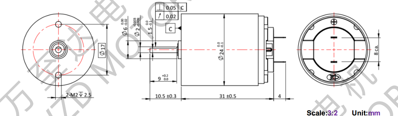 OT-CM2431空心杯電機(jī)-萬(wàn)至達(dá)電機(jī)