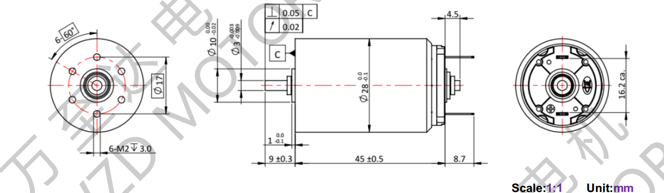OT-CM2845空心杯電機(jī)-萬至達(dá)電機(jī)