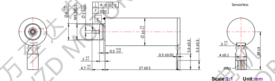 OT-ECS1027無槽無刷電機(jī)-空心杯電機(jī)-萬至達(dá)電機(jī)