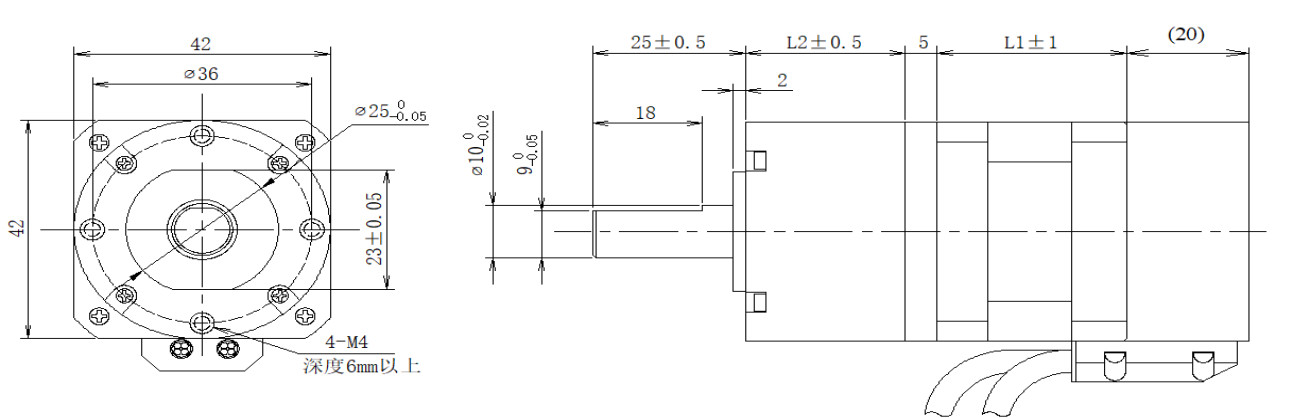 42系列閉環(huán)步進電機+齒輪箱結(jié)構(gòu)