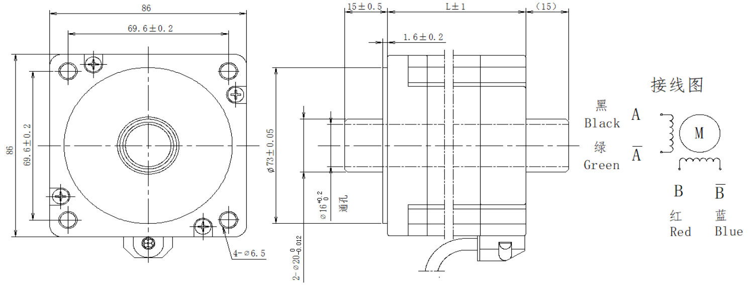 86系列空心軸電機結構
