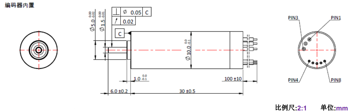ECS 1030 內(nèi)置編碼器空心杯電機(jī)-萬(wàn)至達(dá)電機(jī)